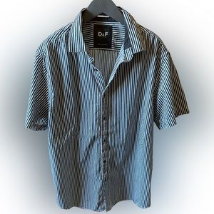 Denim & Flowers Striped SS Shirt